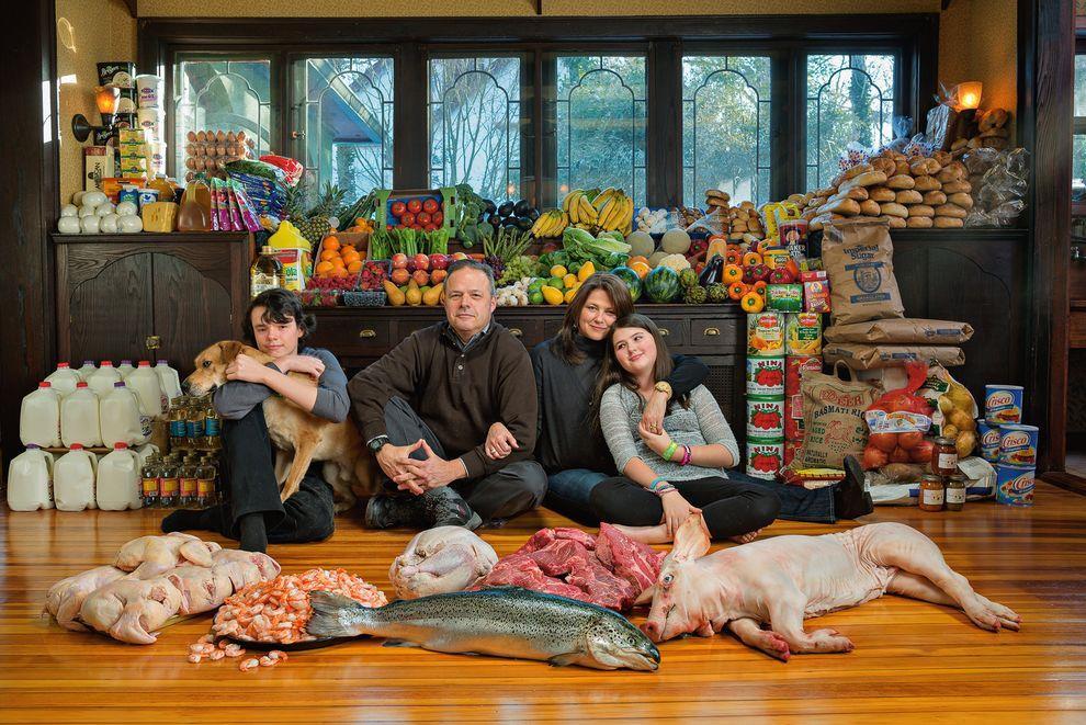 Photo of average annual American family food waste by National Geographic, October 2014. Buzby, Jean C.