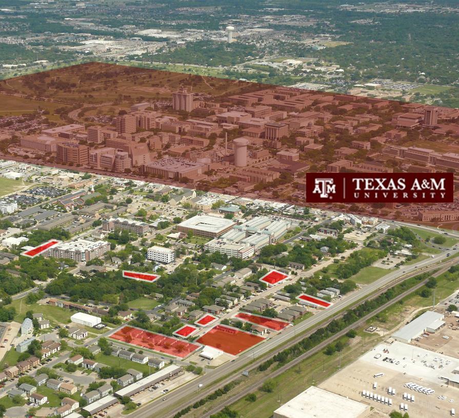 Excellent redevelopment opportunities located less than 1 mile from Texas A&M.
