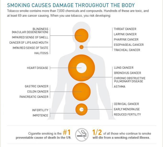 The true cost of smoking Sources: American Cancer Society, Milken