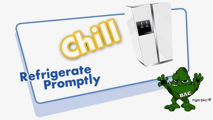 Recommendation 4: CHILL Chill (refrigerate) perishable foods promptly and defrost