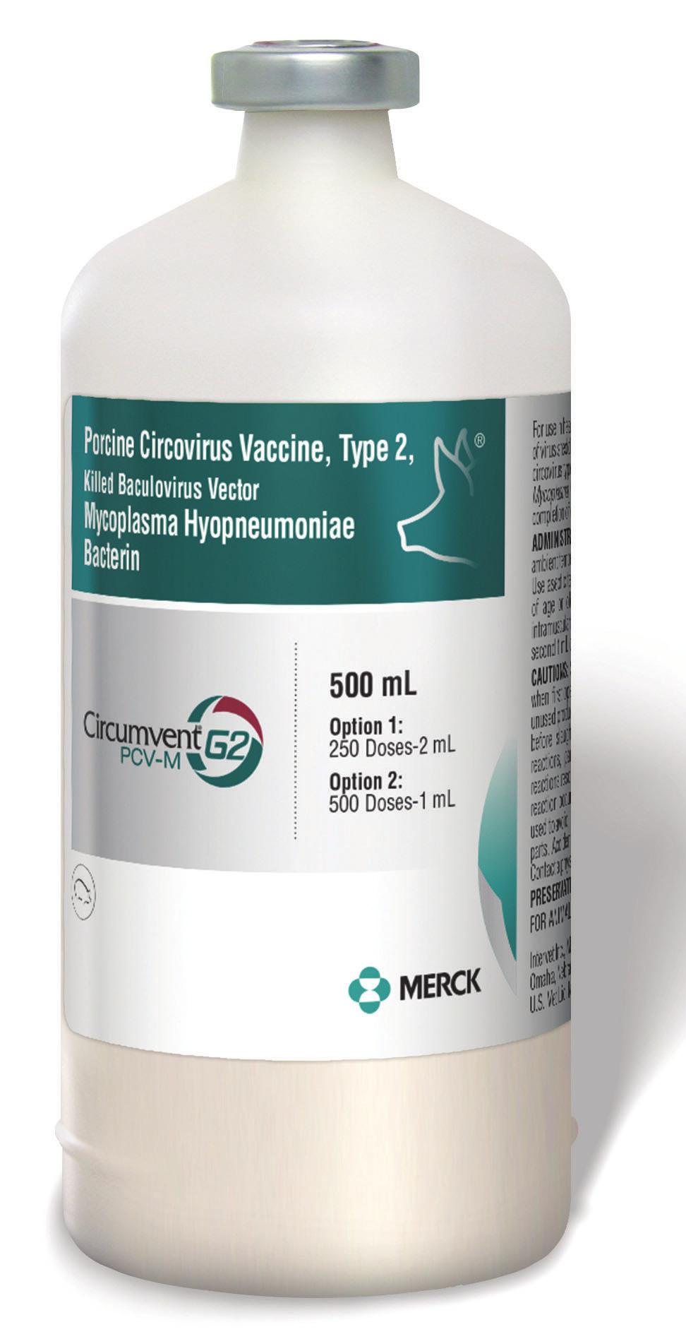 A new combo that fits your unique operation. A single-bottle solution. Circumvent PCV-M G2 is the reliable, 1-dose, ready-to-use combo vaccine for PCV2 and Mycoplasma hyopneumoniae.