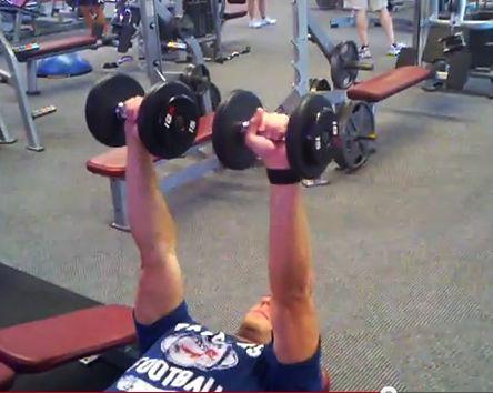 Squeeze your chest muscles together as your press the dumbbells up. DB Romanian Deadlift (RDL) Be very conservative with this exercise.
