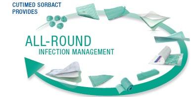 Sorbact Technology Cutimed Sorbact reduces bacterial burden in critically colonised wounds up to 73%, outperforming silver-based dressings (Mosti et