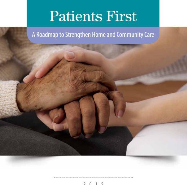 Patient s First Initiative: Strengthening Person-Centred Care The Patients First roadmap