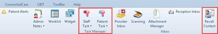 Home Staff Task Home Patient Task Home Recall Contact list Provider List in Alphabetical Order