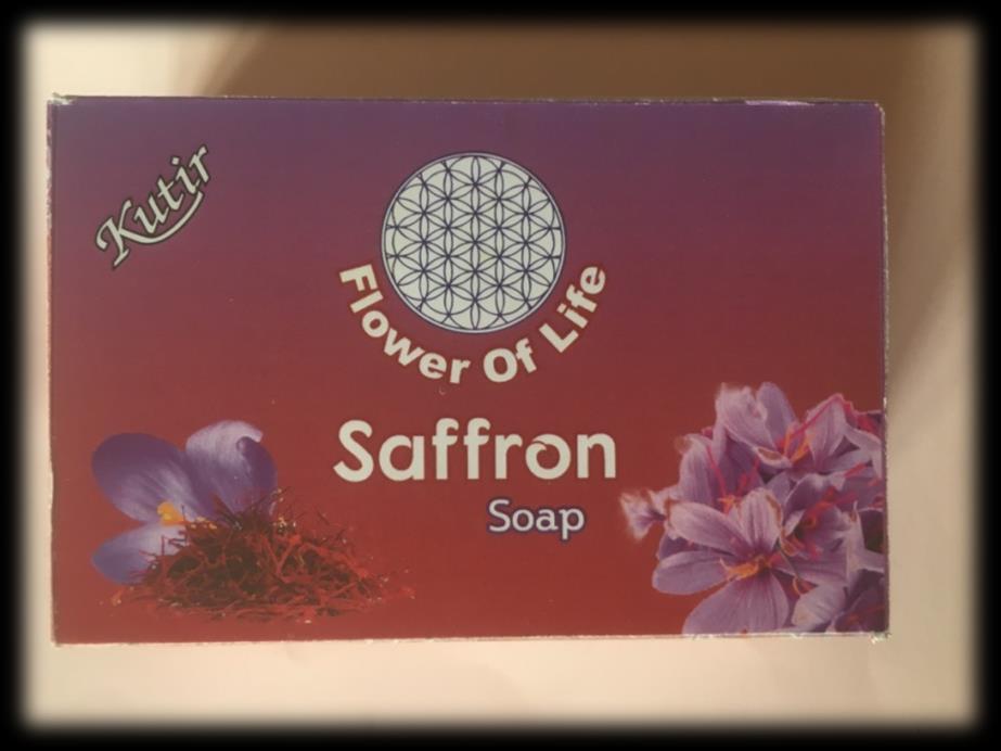 Saffron Soap Flower Of Life saffron soap is a natural anti-bacterial and revitalizes skin cells.