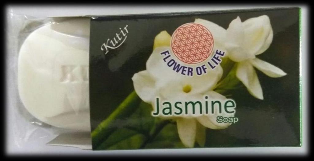 Jasmine Soap Flower Of Life Jasmine Soap contains exotic jasmine perfume which relaxes and calms your mind, and