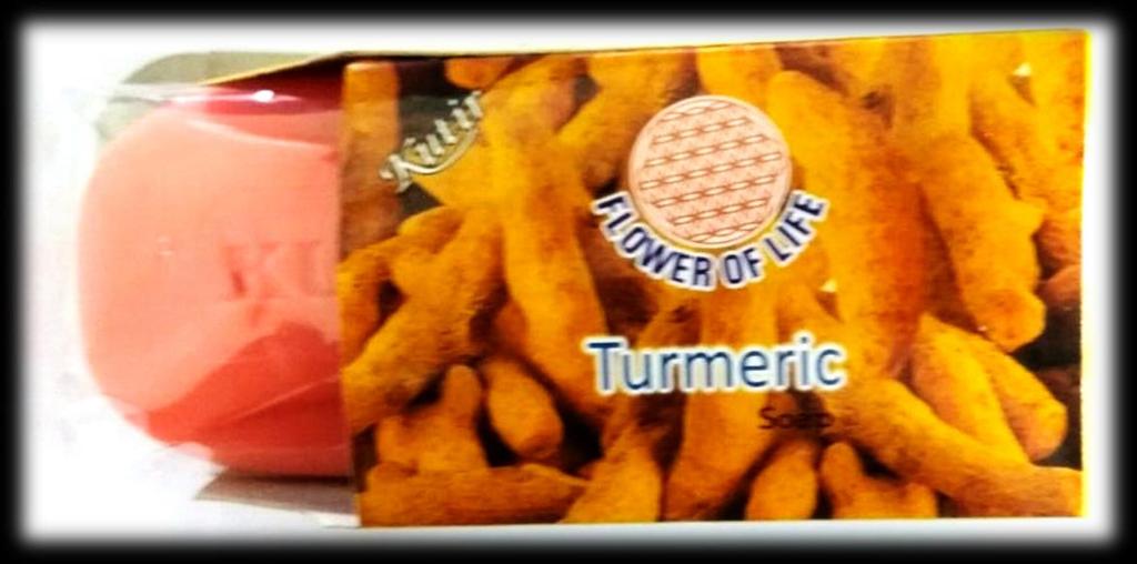Turmeric Soap Ayurvedic turmeric is a natural anti-bacterial and revitalizes skin cells.