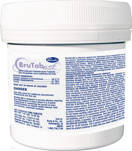 prescribed and regulated by the federal government under the Federal Insecticide, Fungicide, and Rodenticide ct (FIFR). DILUTION CHRT Tablet Size 3.