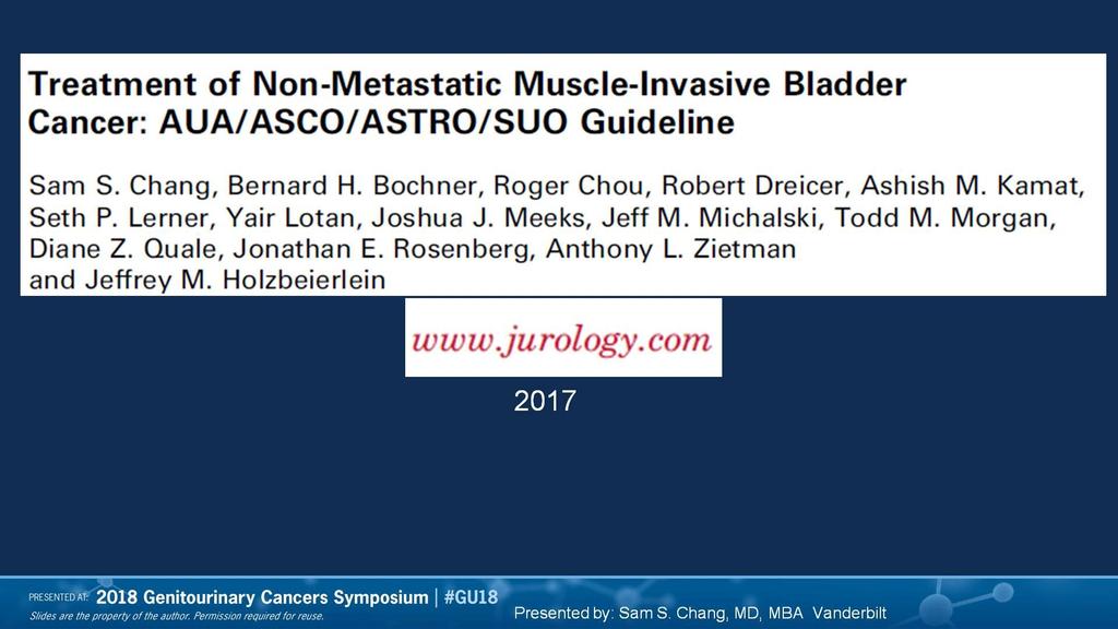 Slide 13 Presented By Sam Chang at 2018 Genitourinary