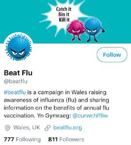 #beatflu #curwchffliw Please tag us and use our hashtag in anything you share on social media so that your followers know where to find out more about the campaign.