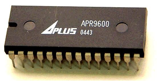 Figure5. ARP9600 APR9600 is a low-cost high performance sound record /replay IC in cooperating flash analogue storage technique.
