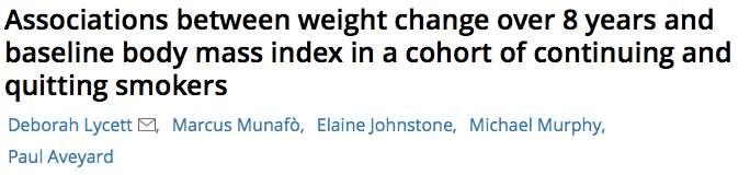 those with a lower BMI gained more weight than