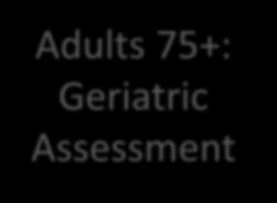 Recommendations for Geriatric Assessment