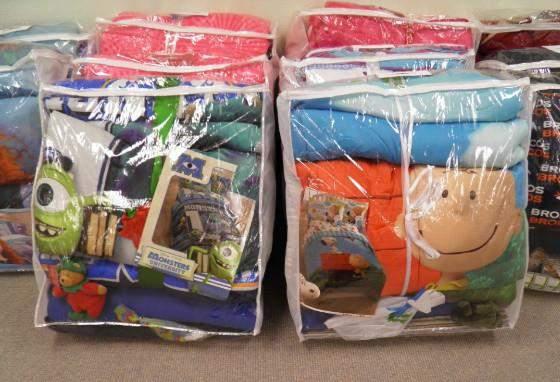 One family was so thankful for all the beautiful, warm bedding, as they just had one blanket for their two boys to share for months and months!