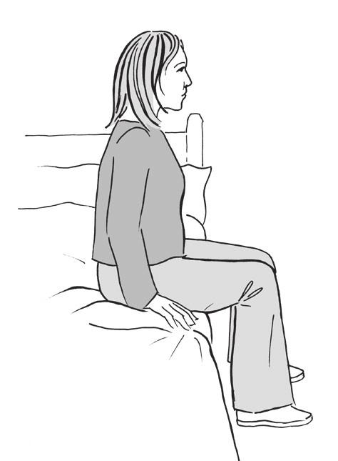 Comfort (If you have had a Caesarean section operation, please also see pages 3-4). To get into bed Stand with the back of your knees against the bed.
