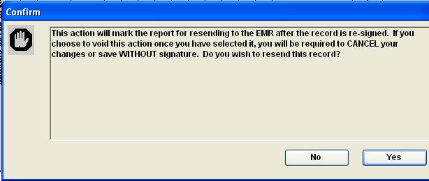 2. Make the changes to the patient record, and click Audiogram and select Resend Report to EMR