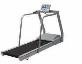 Support Bar A treadmill designed for physical rehabilitation clinics.