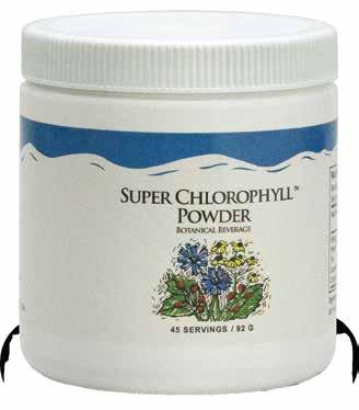 concentrate Key Ingredients: Chloropyll and Maltodextrin Recommended Use: Add 1