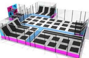 The Jump Arena is suited for large groups of people and is the perfect sports and