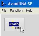 the REMsp software allows you to effortlessly alternate between measurement and fitting adjustments. Begin by opening the Avant REMsp software from the NOAH measurement module selection screen.