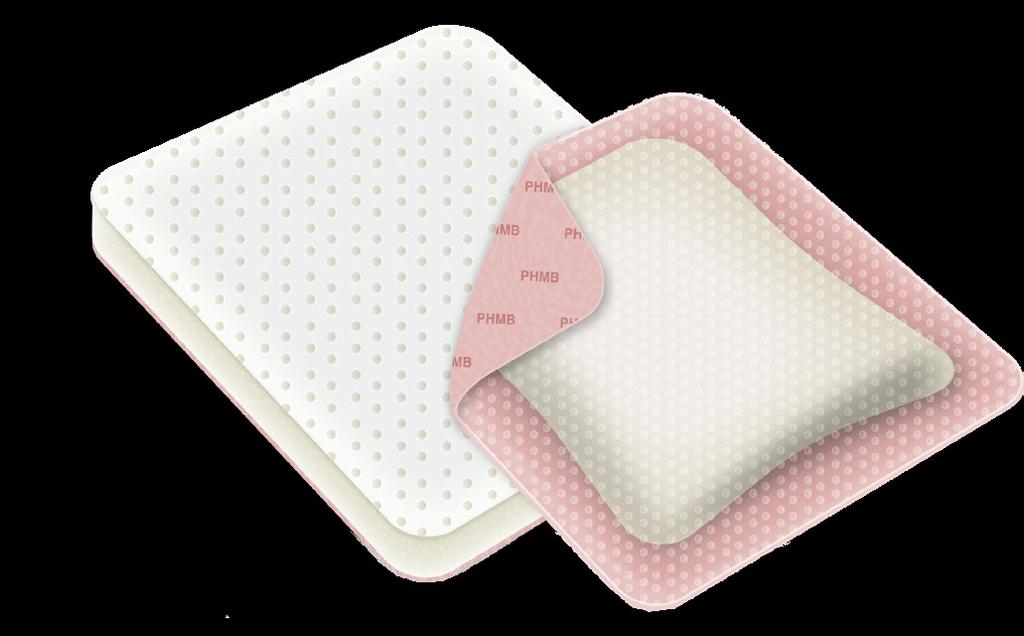 GEMCORE360 FOAM DRESSINGS PHMB ANTIMICROBIAL FOAM DRESSINGS Contains PHMB*, a substance which kills and inhibits the growth of bacteria and yeast within the dressing, and is effective against a broad
