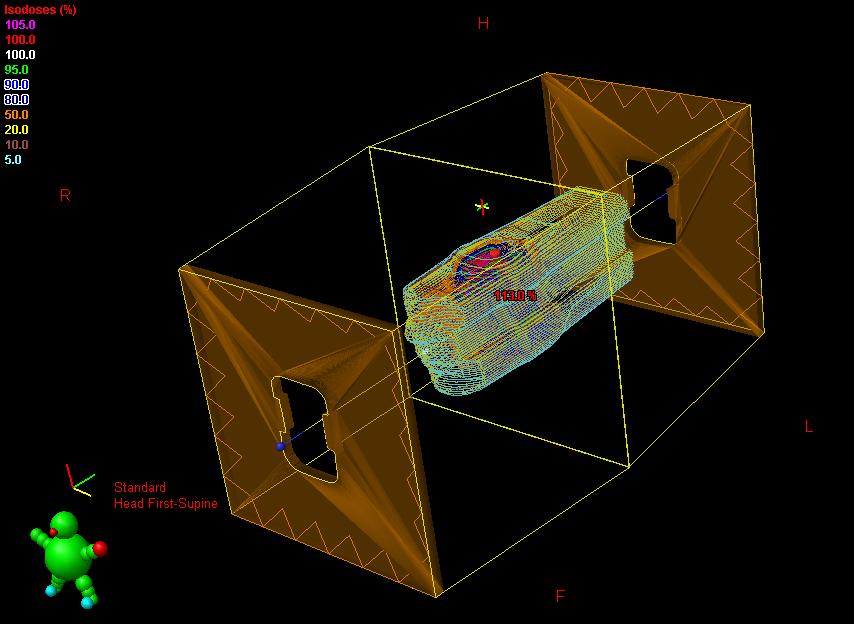 Figure 2-6: 3D view of the AP PA proton