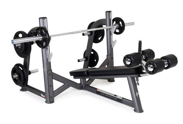 830H Olympic Incline Bench Press (with disc storage) As a variation on the standard bench press Pulse has developed the Olympic Incline