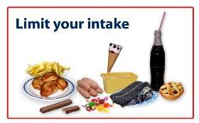 Limit or avoid intake of high fatty, sugary, salty foods. 5.
