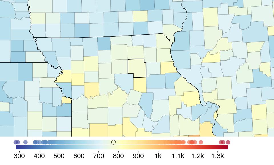 COUNTY PROFILE: Macon County, Missouri US COUNTY PERFORMANCE The Institute for Health Metrics and Evaluation (IHME) at the University of Washington analyzed the performance of all 3,142 US counties