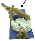 Pull one knee toward the opposite shoulder until you feel a stretch along your outer hip. Figure Four (outer hip) Lie on your back with one leg flexed up at the hip and bent 90% at the knee.