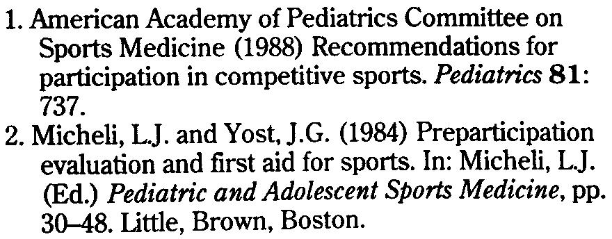 sports Medicine in Childhood and Adolescence 7.35 7.36 7.37 7.35-7.