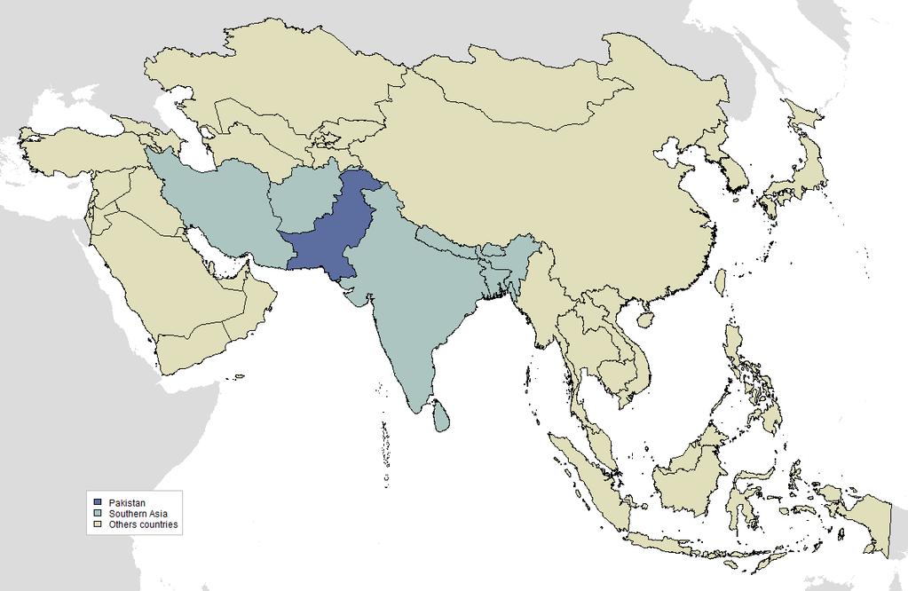 1 INTRODUCTION - 2-1 Introduction Figure 1: Pakistan and Southern Asia The HPV Information Centre aims to compile and centralise updated data and statistics on human papillomavirus (HPV) and related