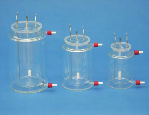 GLASS PERFUSATE RESERVOIRS Jacketed Glass Perfusate Reservoirs Jacketed Reservoir Jacketed Glass Reservoirs 73-0322 Jacketed Glass Reservoir for Buffer Solution, with Frit, 6.