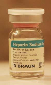 MANAGEMENT General Measures 5000 iu heparin IV STAT -Prevent propagation of