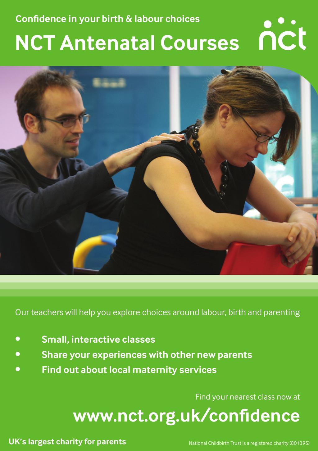 Antenatal Courses Local weekend courses starting in 2012 -