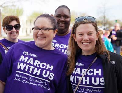 There are several ways to send fundraising and recruitment messages to support your March for Babies team,
