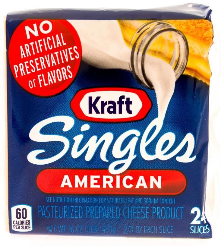 NON-CREDITABLE CHEESE FOODS Product packaging states: Imitation cheese Cheese