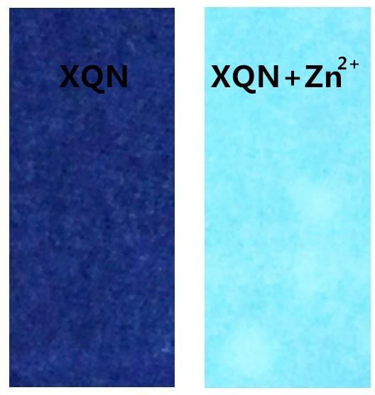 39 µm Present work To investigate the practical application of sensor, test strips were prepared by immersing filter papers into a CH 3CN-PBS (10 mm, v/v=7:3, ph=7.