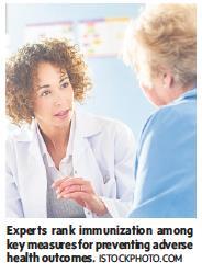 need influenza vaccination Dies from influenza illness contracted on a cruise ship 2 ) 75 yo man active and independent in the community Healthy diet and has two chronic
