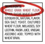 Whole grain has fiber= cholesterol, weight management.
