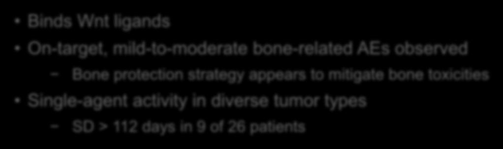 On-target, mild-to-moderate bone-related AEs observed Bone protection strategy appears to mitigate bone