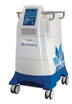 K181740 CoolSculpting System The device is indicated for cold-assisted lipolysis (breakdown of fat) of upper arm, bra fat, back fat, banana roll, thigh, abdomen, and flank, or love handles in