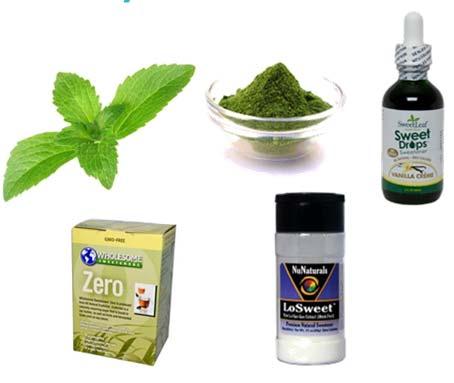 Choose Low Glycemic Sweeteners Stevia Sugar alcohols Erythritol