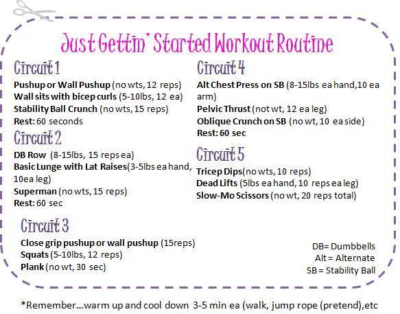 Beginner Workout Wall sit with bicep curl- - Target Muscles-Biceps, Quads, Glutes, Hamstrings Place stability ball between your lower back and the wall with feet about shoulder s width apart Slowly