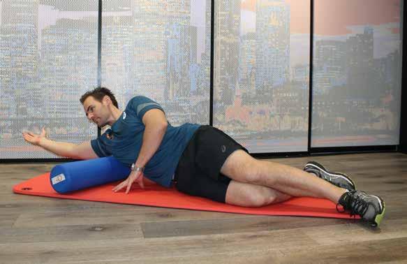 09 Latissimus Dorsi Latissimus Dorsi Position the Lat across the foam roller. You can move your body up and down looking for the most painful trigger points.