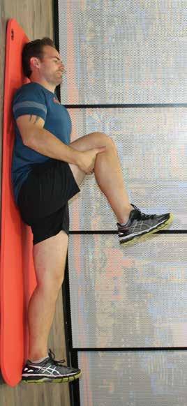 19 Active Hamstring Stretching Active Hamstring Stretching Lying on your back lift one knee up to your