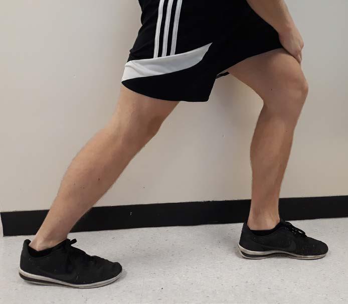 Calf & Achilles stretch 1. Put on leg in front of another (keeping the leg you want to stretch as the back leg) 2. Lunge forward onto the front leg 3.