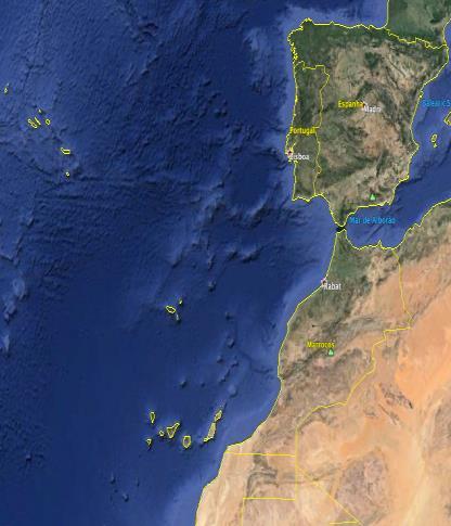 Canaries Archipelago - West of North Africa,