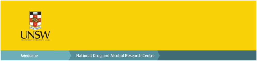 ecstasy and related drug trends july 2011 bulletin Authors: Sheena Arora and Lucy Burns, National Drug and Alcohol Research Centre, University of New South Wales Suggested citation: Arora, S.